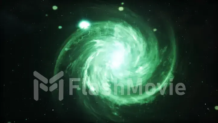 Galaxy in space, beauty of universe, cloud of star, blur background, 3d illustration