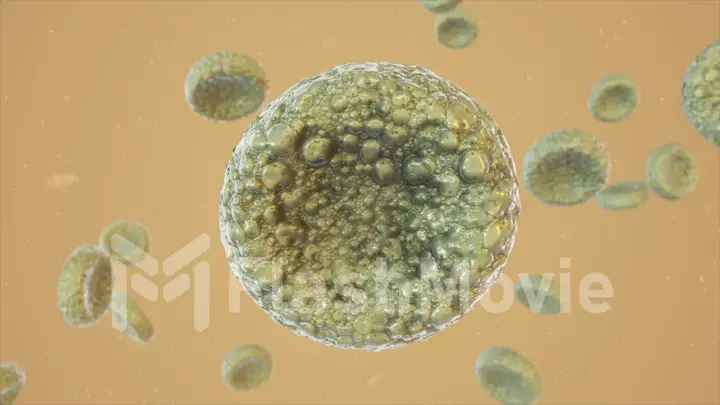 Realistic rendering of bacteria