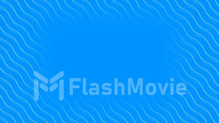 Abstract blue wave lines background template illustration