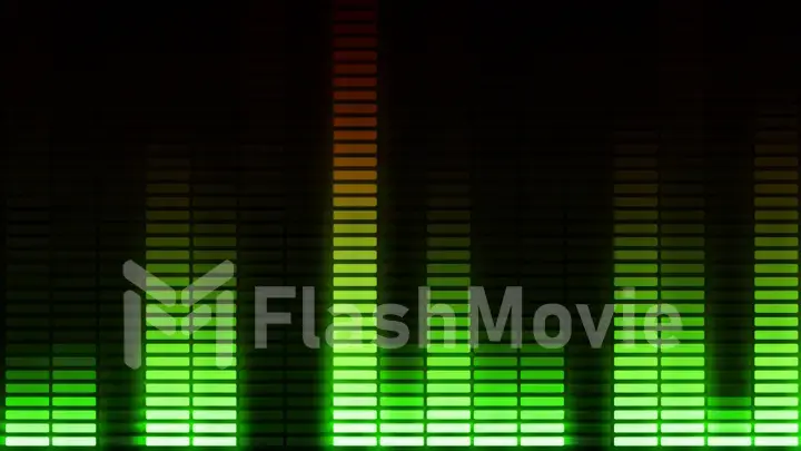 Audio equalizer bars moving. Music control levelsColorful.More color options in my portfolio. 3d illustration