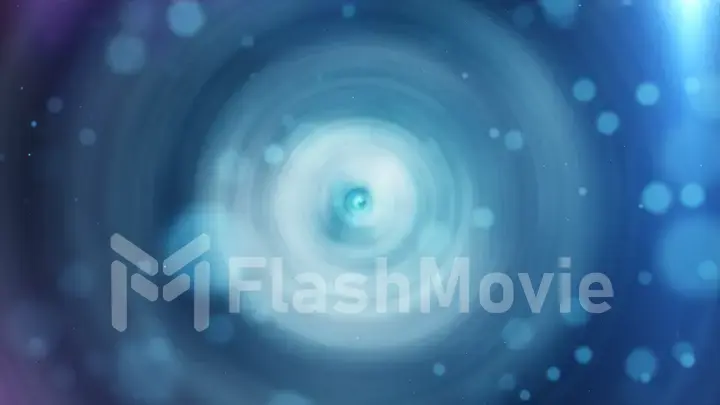 3d illustration abstract motion background, shining lights, energy waves and sparkling particles