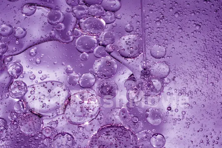 Soap drops, stains, oil, bubbles, abstract