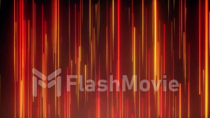 Abstract directional neon lines geometric background. Data flow. Optical fiber. Explosion star. Seamless loop 4k motion effect. Blue red modern light spectrum, fluorescent ultraviolet light.