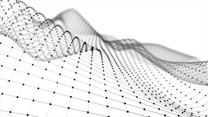 Wireframe - a skeletal three-dimensional model in which only lines and vertices are represented 3d illustration