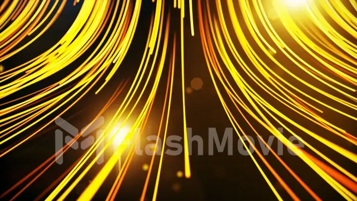 Abstract background with animation moving of lines for fiber optic network 3d illustration.See more color options in my portfolio