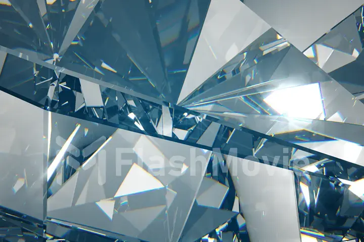 Slowly rotating diamond, beautiful background. 3d illustration
