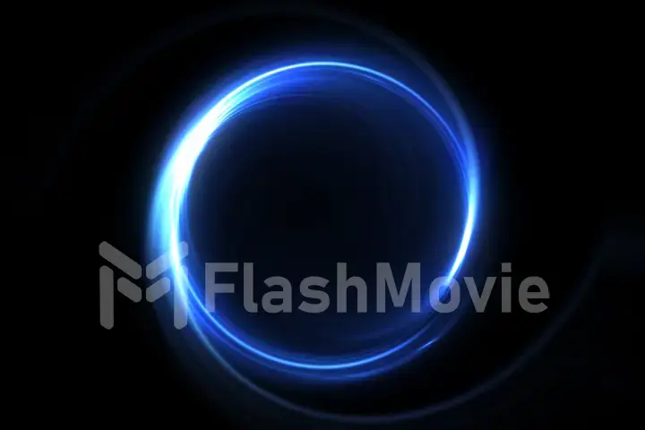 Abstract 3d illustration neon background. luminous swirling. Glowing spiral cover. Black elegant. Halo around. Power isolated. Sparks particle.Space tunnel. LED color ellipse. Glint glitter