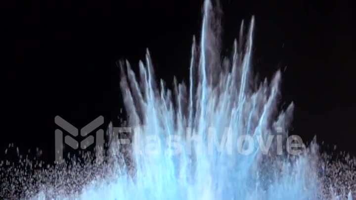 Colorful powder explosion in slow motion