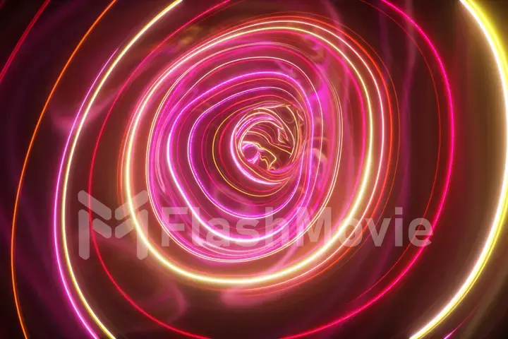 Abstract colorful background of topographic map concept. Wavy backdrop. Space surface. magic neon light curved swirl line. Modern light spectrum 3d illustration