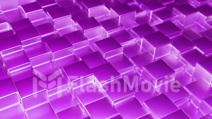 Abstract pink metallic background from cube