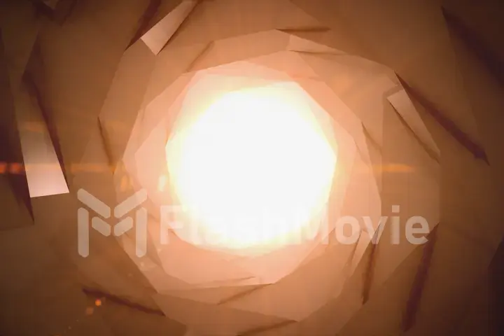 Abstract sci fi technology tunnel 3d illustration