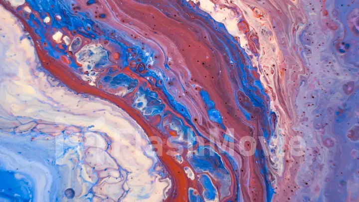 Multicolored oil inks mixed in an abstract pattern. Acrylic fill