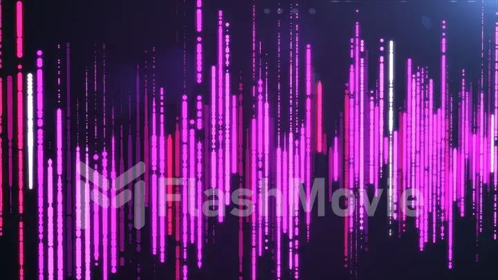 Sound waves colorful light audio signal design.