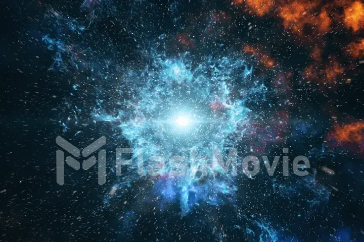 Big Bang in Space, The Birth of the Universe 3d illustration