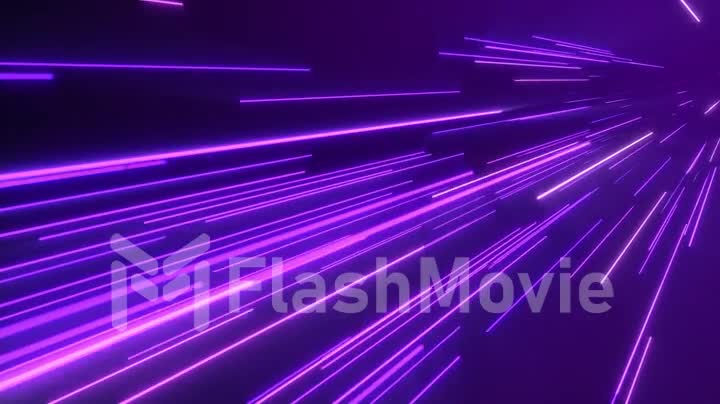 Neon pink blue light streaks. Seamless loop 4k abstract motion background. Fluorescent ultraviolet light, laser neon lines.