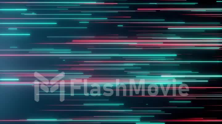 Abstract directional neon lines geometric background