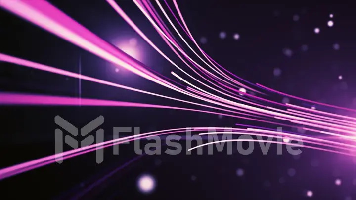 Abstract background with animation moving of lines for fiber optic network 3d illustration.See more color options in my portfolio