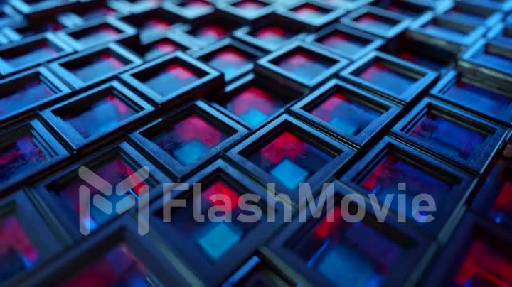 Abstract background from metal cubes