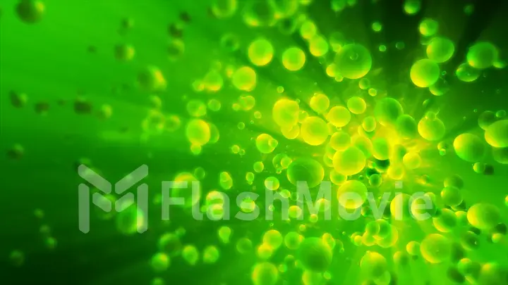 Abstract colorful backdrop with oil drops and on water surface