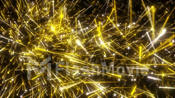 Abstract background with blurred sparks of lights 3d illustration