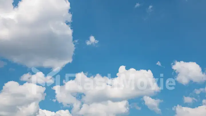 Abstract fluffy, puffy cloud scape in air