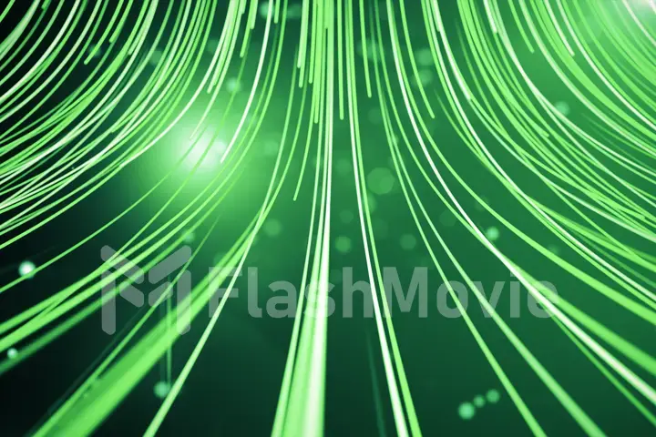 Abstract background with animation moving of lines for fiber optic network 3d illustration.See more color options in my portfolio