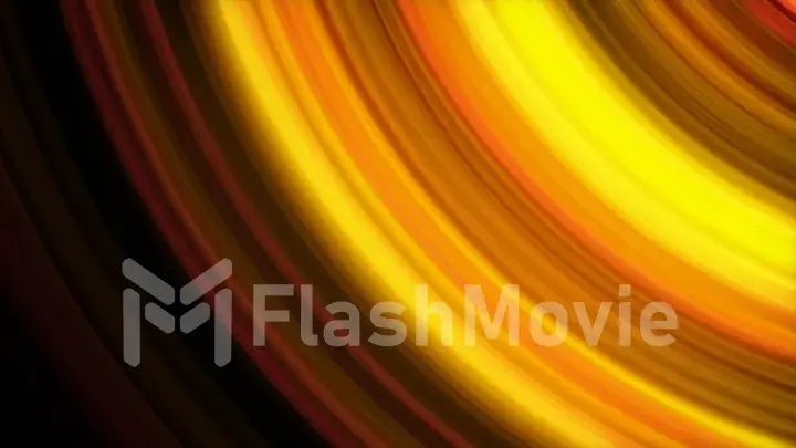 Abstract 3d illustration background of glowing lines isolated on black background