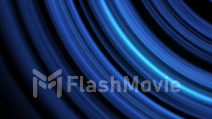 Abstract seamless looped background of glowing lines isolated on black background