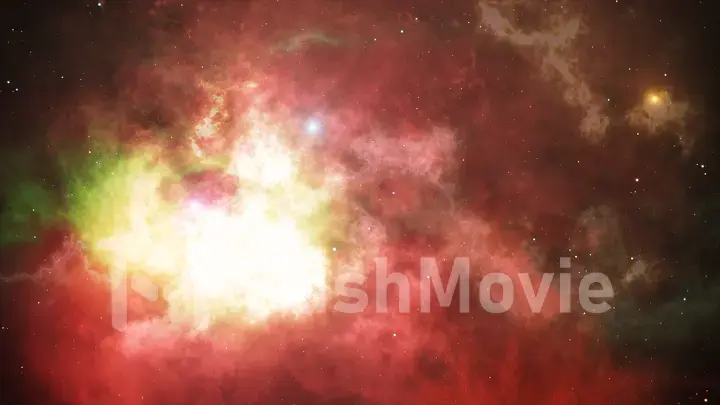 Universe filled with stars, nebula and galaxy
