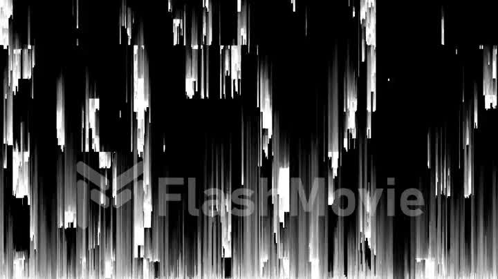 Abstract seamless loop animation of pixel sorting pattern glitch effect. Use in music video, transitions, broadcast, podcast, LED screens, audiovisual performance, , game design, VJ loops.