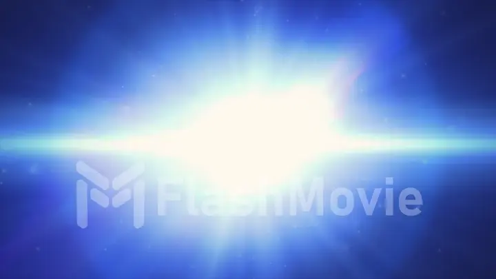 3d illustration of a big explosion in space
