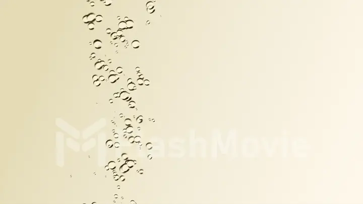 Bubble surges on light background move upwards 3d illustration