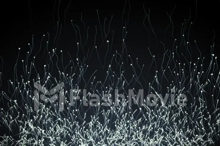 3d illustration abstract background of moving pattern creating particles in chaotic directions