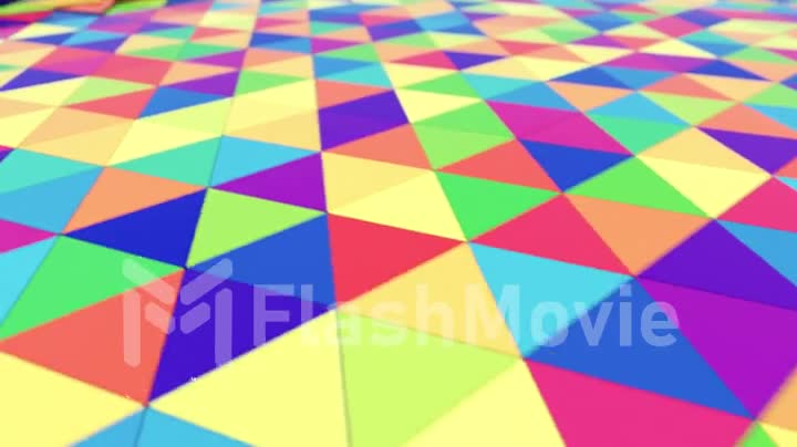 Bbright multi-colored three-dimensional triangles