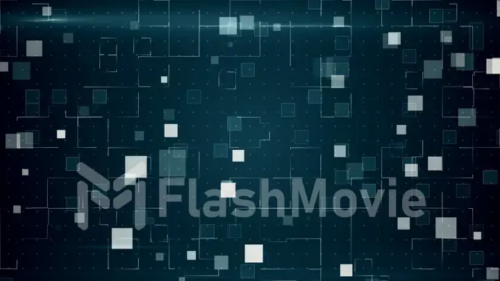 Technology pattern. 3d illustration abstract technology background