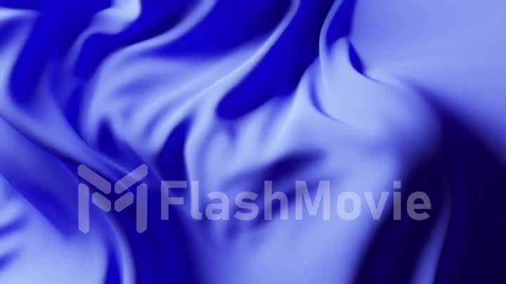 Blue wave fabric surface