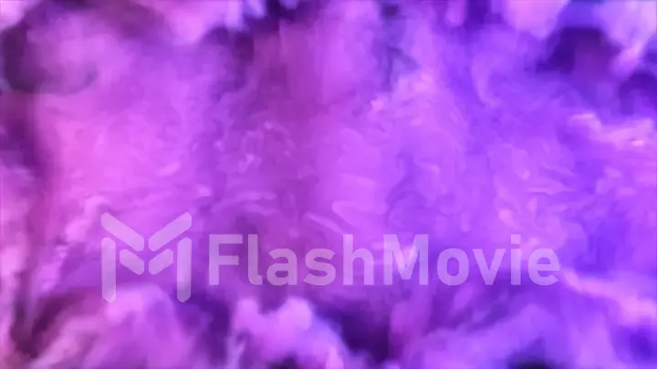 Colorful pink smoke. Ink swirling underwater. Colored acrylic cloud abstract smoke explosion. Close up view 3d illustration