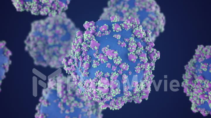 New Coronavirus 2019-nCov coronavirus concept responsible for outbreaks of bird flu and coronavirus flu as dangerous cases of a flu strain like a pandemic