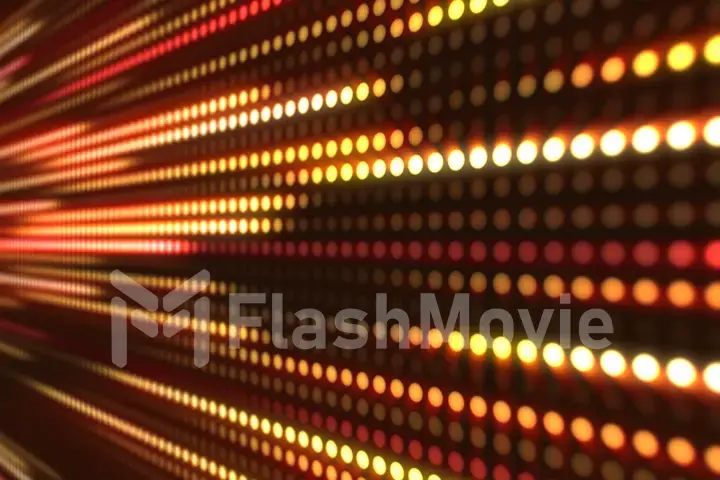 Abstract motion background, yellow and orange light streaks 3d illustration