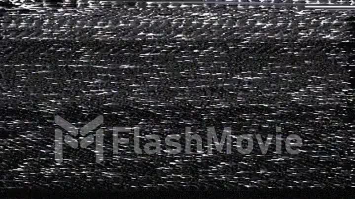 Dynamic TV glitch noise effects. Visual video effects, background stripes, TV screen noise effect. Video background, transition effect for video editing, intro and logo are revealed with sound.