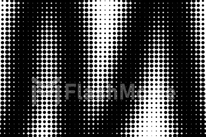 Abstract black and white halftone copy space