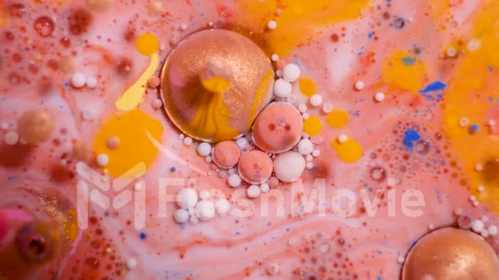 Fantastic structure of colorful bubbles
