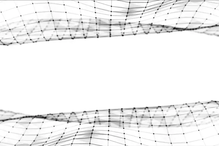 Abstract polygonal space low poly black and white background with connecting dots and lines. Connection structure. Futuristic HUD background. 3d illustration