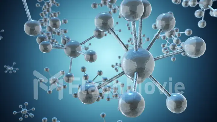 Molecules background illustration