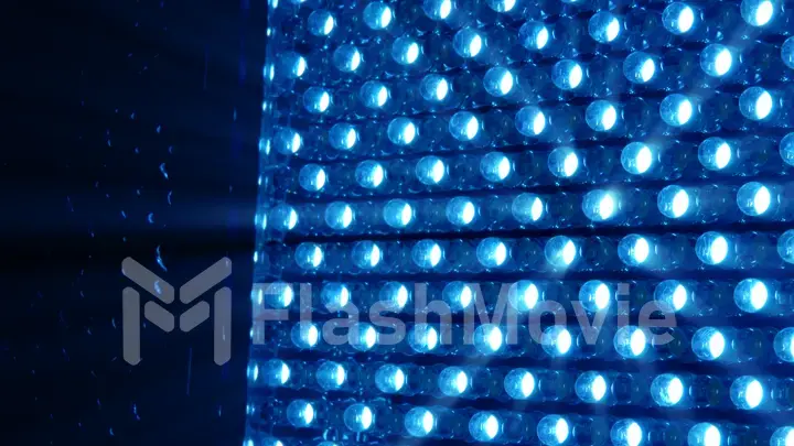 LED shiny bright rotating panel in blue