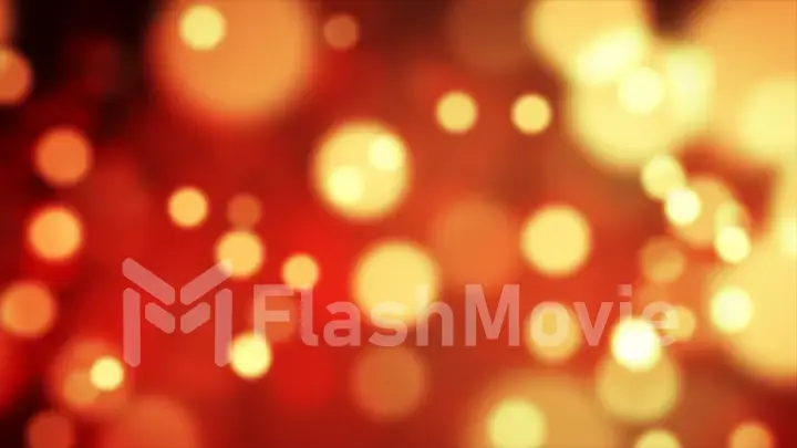 Red orange bokeh background