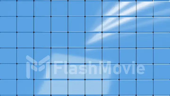 Metallic abstract cubes are turning, 3d illustration