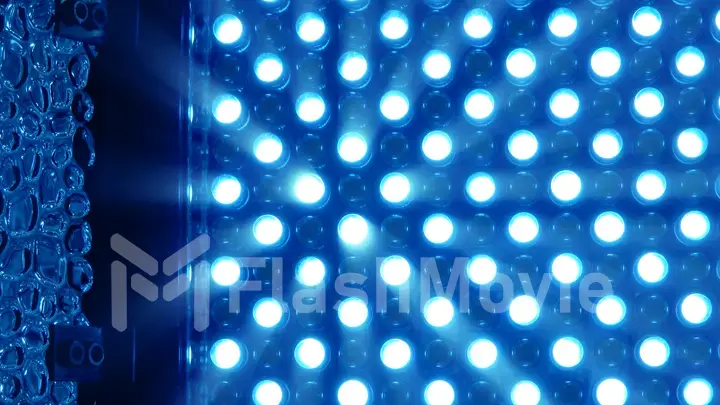 LED shiny bright rotating panel in blue