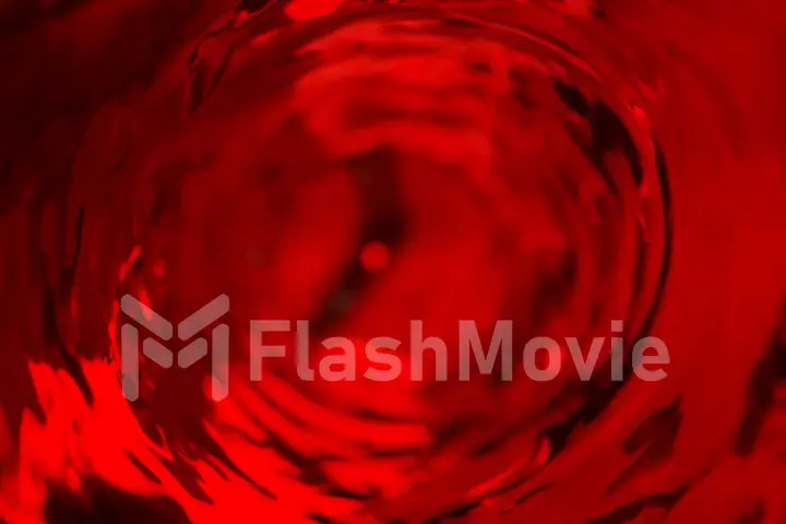 Wine moves in a glass in slow motion. Abstract water background. 3d illustration