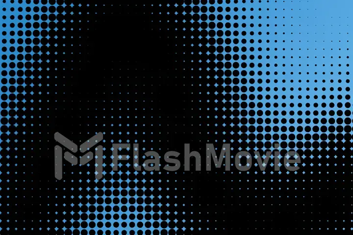 blue halftone background, illustration with copy space